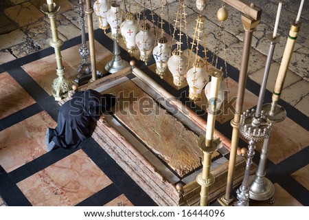 Sepulchre of Jesus Christ in the church of the holy sepulchre, Jerusalem