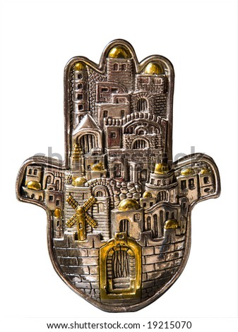 Hamsa hand amulet, used to ward off the evil eye in mediterranean countries.