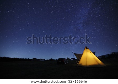 Starry sky camp