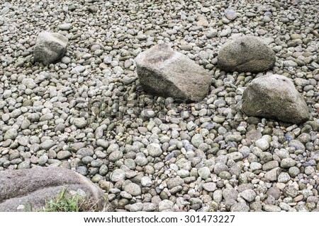 big rocks on small rocks background