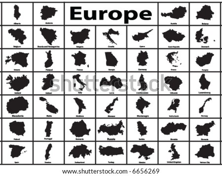 map of european countries and capitals. Map Of European Countries And