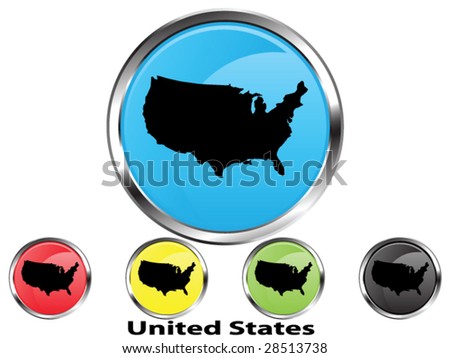 Map Of The United States Of America. United States of America
