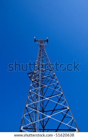 GSM cellsite antenna array for the cellular telephone system on a tower