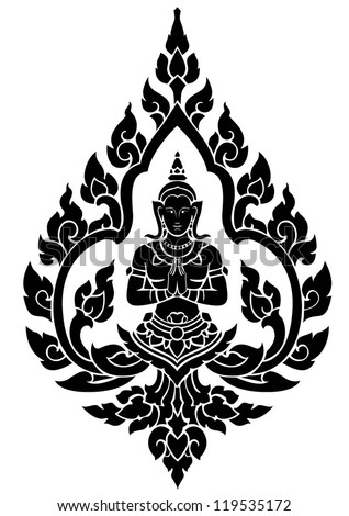 Thai arts angel vector pattern Thai arts angel vector pattern