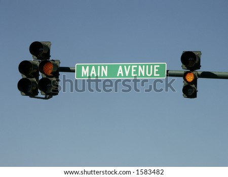 Street sign and 
