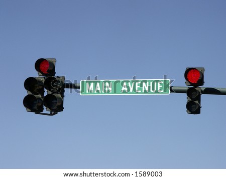 Street sign and \