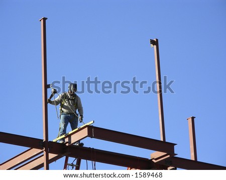 Leveling a beam in high rise construction