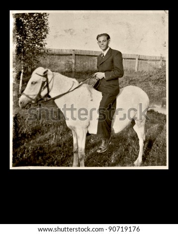 the pony man - photo scan - about 1935