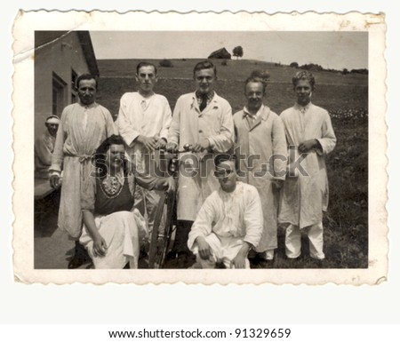 the patients - end of second world war - photo scan - about 1944