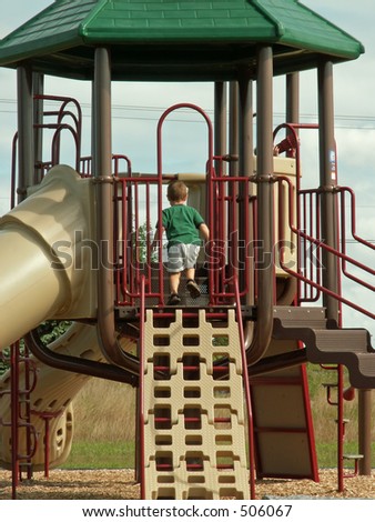 boy playing at park
