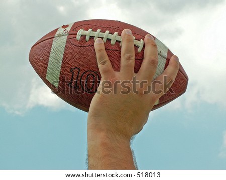 football being held up