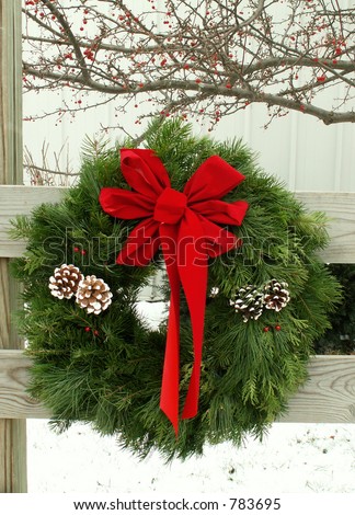 outdoor wreath