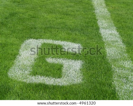 goal line - G - on an American football field