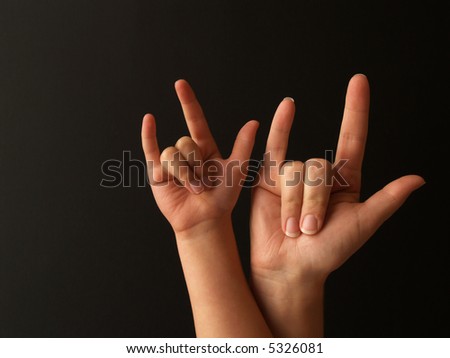 Love You In Sign Language. sign language for I LOVE