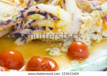 Cuttlefish Stuffed With Tomato