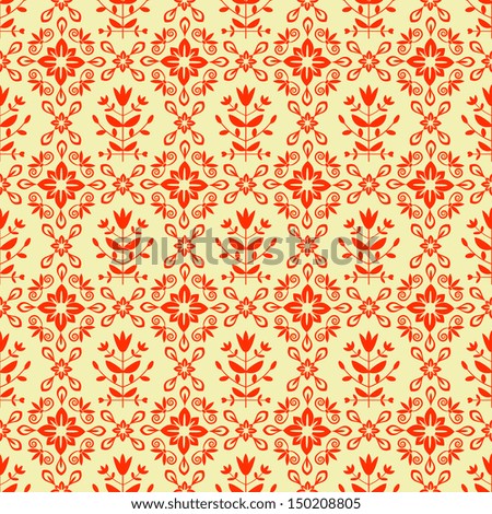 Seamless floral abstract decorative background