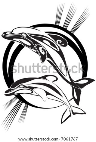 Reguli ~Simulator Kamika~ Stock-vector-pair-dolphins-a-silhouette-7061767