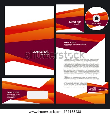 Abstract Creative Corporate Identity Triangle / Vector Cmyk No Effect
