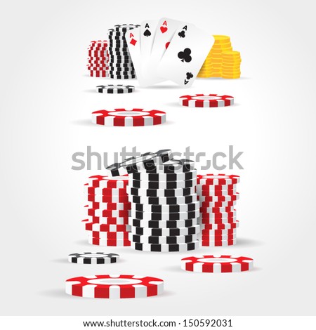 casino chips money cards game set casino chips money cards game set