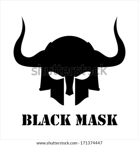 Horned black mask Horned black mask