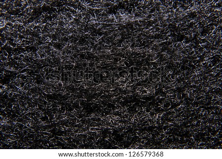 Detail of carbon fiber weave (carbon filter).