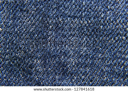 Textured striped blue jeans denim linen fabric background. Design are seamless.