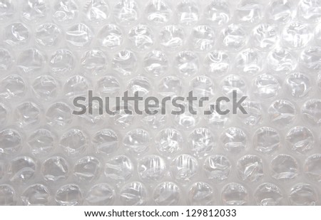 Bubble Wrap Plastic Foil, macro
