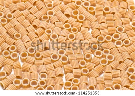 Whole wheat pasta background