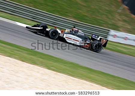 Birmingham Alabama USA - April 10, 2011: #77 Alex Tagliani, Canada Sam Schmidt Motorsports, Grand Prix of Alabama.