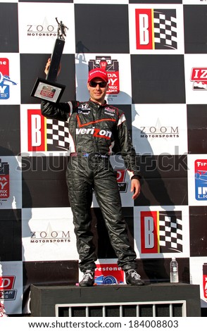 Birmingham Alabama USA - April 10, 2011: #12 Will Power, Australia Team Penske, Grand Prix of Alabama. Indycar 2014 series champion