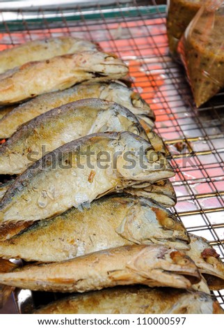 Fried fish, Pla-Two is the fish very favorite of Thai people eating for dinner.