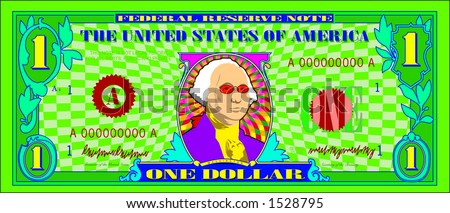 Vector Graphic Depicting A Dollar Bill Parody (Funny Money ...