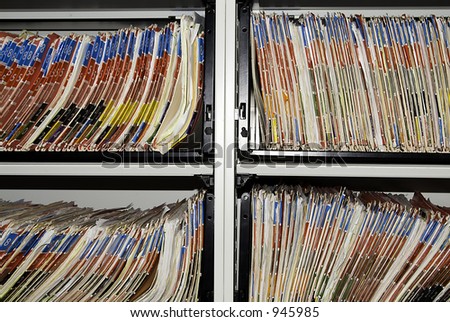 Medical records shelf