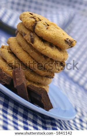 A plate of home baked cookies