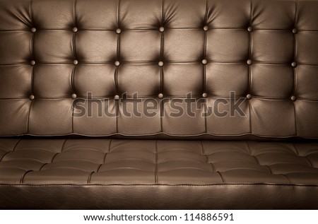 Golden Vintage leather close-up Sofa background