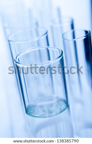 Refinery Laboratory Lab Tube in blue sample