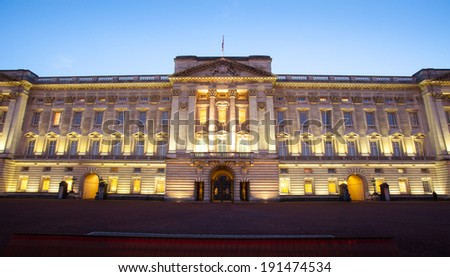 Buckingham Palace in London, England, UK