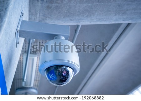 Security Camera, CCTV on location at airport