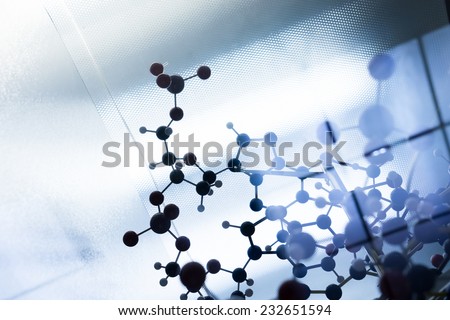 Science Molecule DNA Model Structure, business teamwork concept