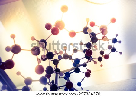 Science Molecule, Molecular DNA Model Structure, business teamwork concept