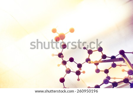 Science Molecule, Molecular DNA Model Structure, business teamwork concept