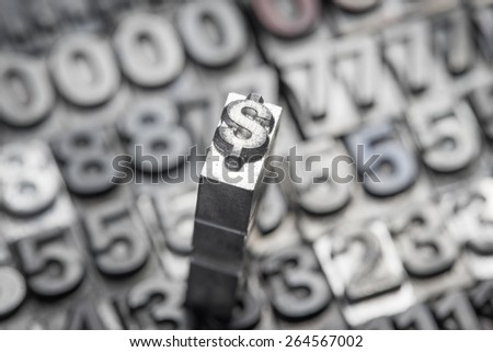 Dollar, Pound currency exchange, metal sign