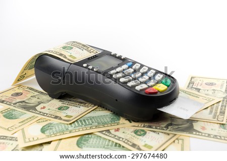 Credit card payment and dollar, buy and sell products & service
