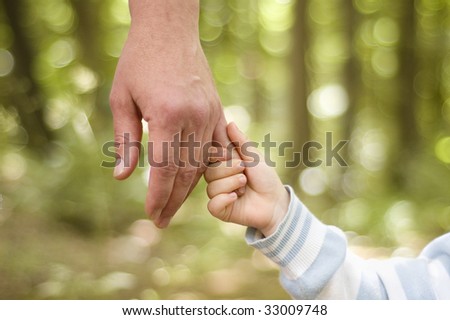 hands over nature background