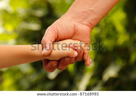 hands family grandson and old grandmother nature outdoor