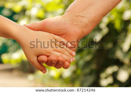 hands family nature outdoor