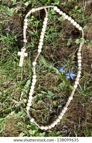 Wooden prayer beads