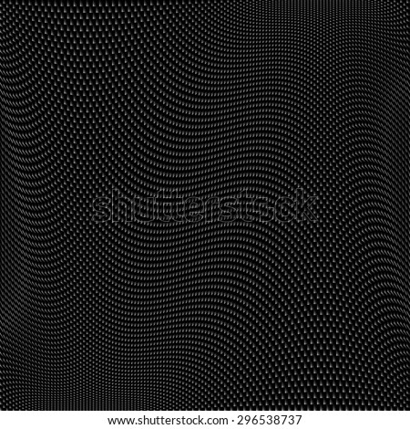 Small textured mesh 32cm twisted half-tone seamless pattern.