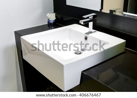 sink in the bathroom
