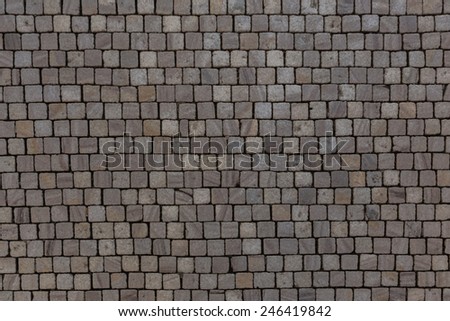 Stone brick street background
